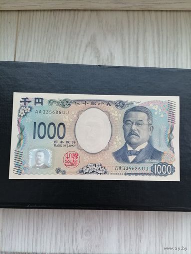 Япония 1000 UNC новый обр. с рубля