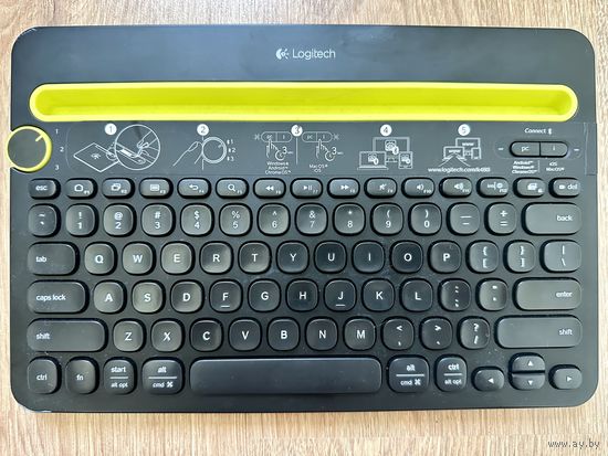 Клавиатура Logitech Bluetooth Multi-Device Keyboard K480 920-006342 (черный, нет кириллицы)