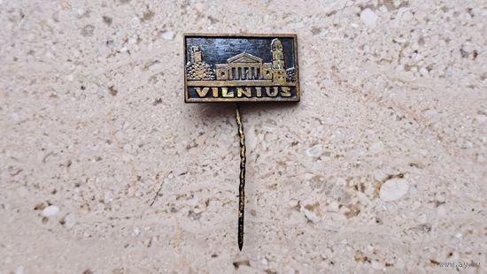 Значок. Города. Vilnius. Lazdynai. Лаздинай. Вильнюс. Страны. LTSR. Литовская ССР. Прибалтика. СССР.