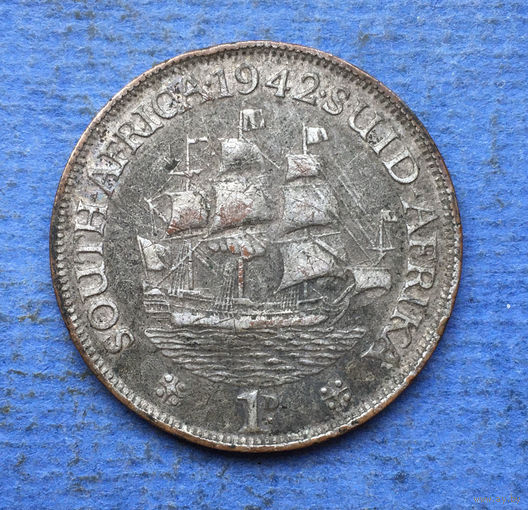 Южная Африка Британский доминион 1 пенни 1942 Георг VI