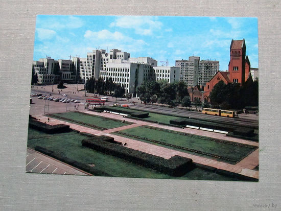 С014-5436 Открытка Минск Площадь Ленина Фото Захарченко 1990 Чистая