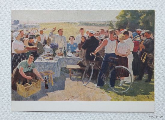 Герасимов соцреализм 1960 10х15 см