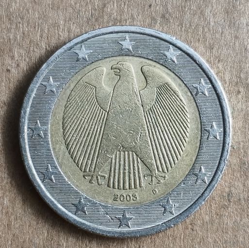 Германия  2 евро 2003 г., отметка мд "D" - Мюнхен, KM# 213