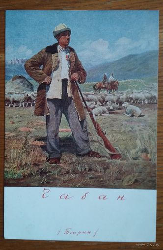 Тюрин В. Чабан. Соцреализм. 1956 г. Чистая