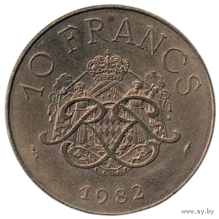 Княжество Монако. 10 франков 1982