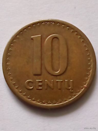 Литва.10 центов 1991 г.(1)