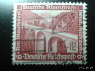Германия 1936 автомобильная трасса в Альпах
