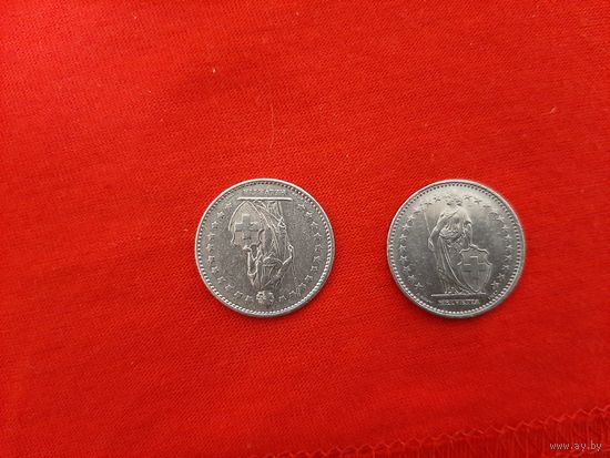 1 франк 1978, 1994 год Швейцария