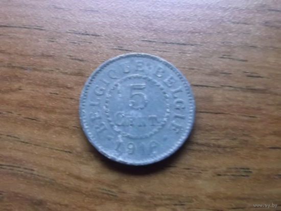 Бельгия 5 сентим 1916