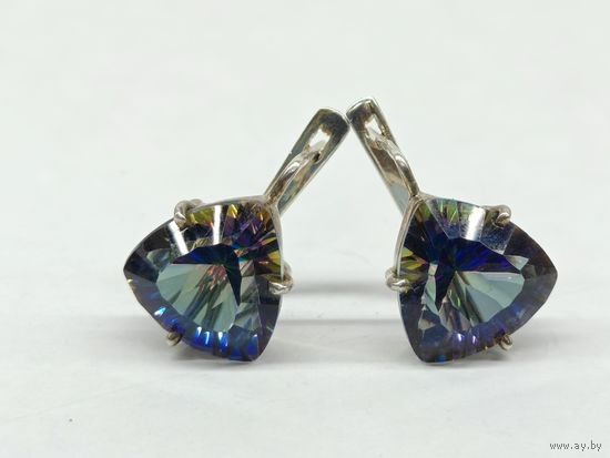 Серьги среребро 925 пр. Общий вес7,3 гр. С рубля