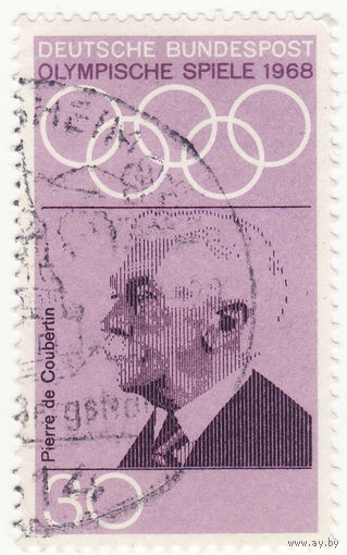 30 пфеннигов 1968 год Летние Олимпийские игры 1968 года - Мехико