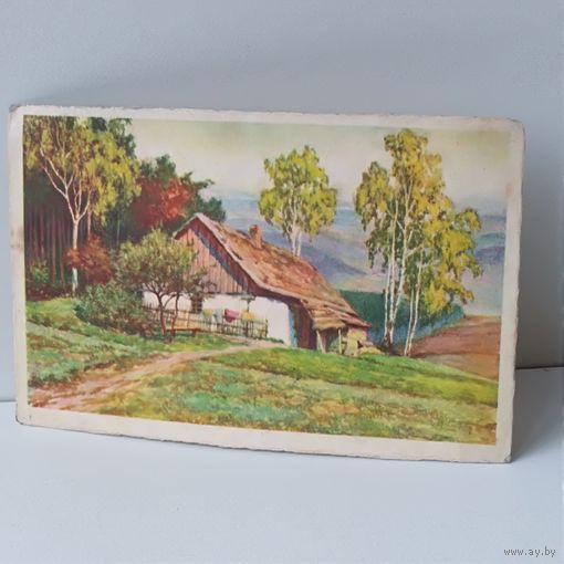 Открытка с маркой 1938 год