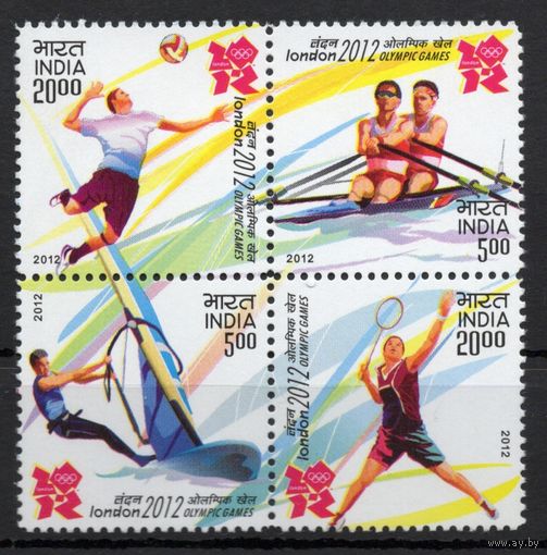 Индия 2012. Олимпиада Лондон 4марки