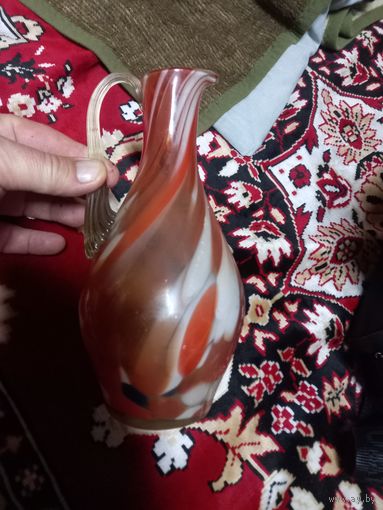 Кувшин.Цветное стекло.СССР