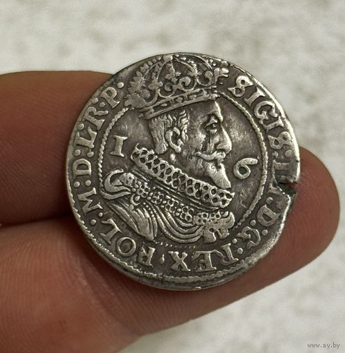 Орт (18 грошей) 1625 года "Гданьск" (Польша, Сигизмунд III Ваза)