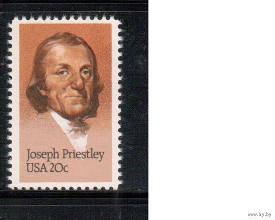 США-1983, (Мих.1626) , **  , Личности, Химик, (одиночка),