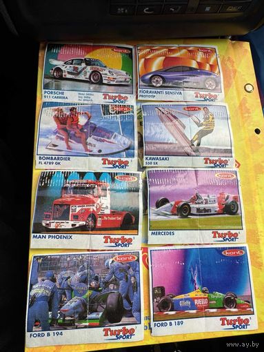 Вкладыши Турбо  Спорт Turbo  Sport  c  1  по  46  и  с  48  по  70