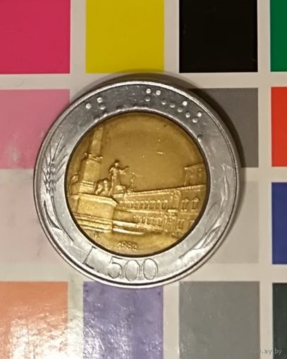 Италия 500 лир  1982