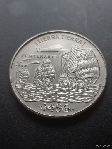 Куба 1 песо 1989 г. - 500 лет открытию Америки