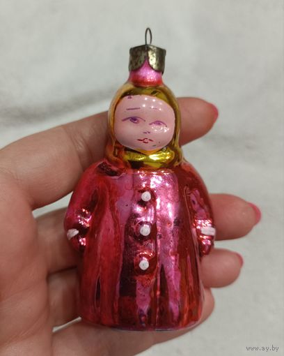 Елочные игрушки, стекло, девочка, ребенок,