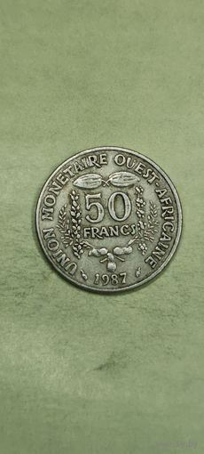 Западноафриканское государство 50 франков 1987