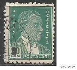 Турция. Кемаль Ататюрк. Первый Президент. 1951г. Mi#1274.