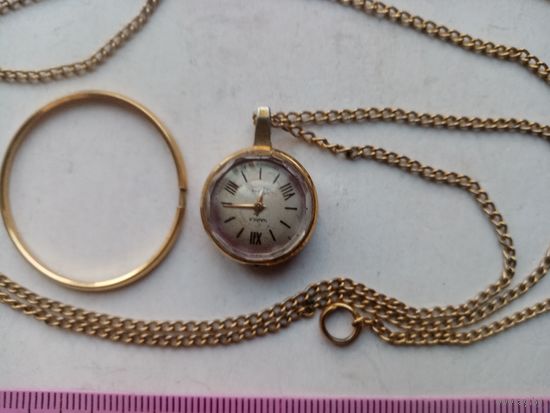 ЧАСЫ ЧАЙКА КУЛОН СССР