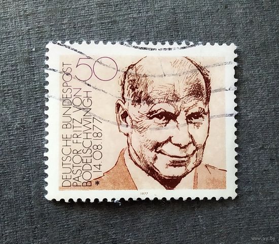 Марка Германия 1977 год Личности