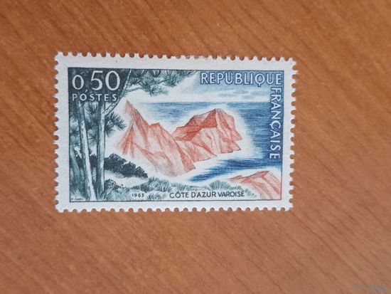 1963 Франция флора чистая клей лёгкая наклейка (1-3)