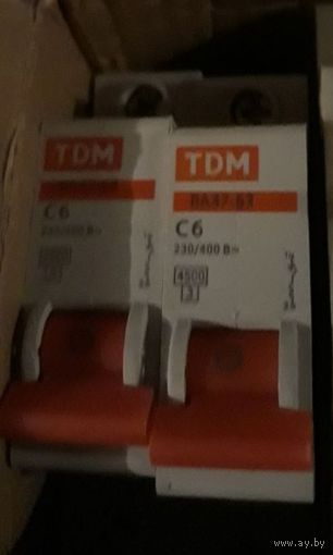 Автоматический выключатель BA47-63 C6 230-400V 1 полюс TDM