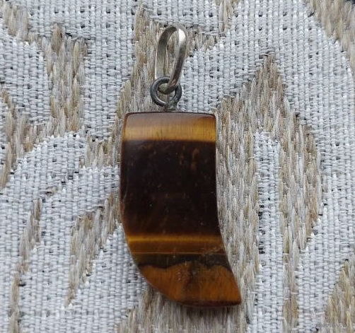 Ювелирное украшение подвеска из минерала "Тигровый глаз". Ушко Серебро! Ювелирный магазин SUNLIGHT BRILLIANT. Сторгуй за свою цену, предложи обмен!