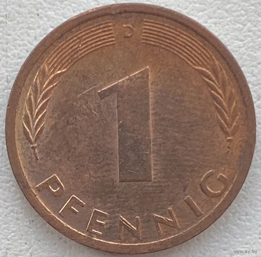 Германия 1 пфенниг 1972 г. D