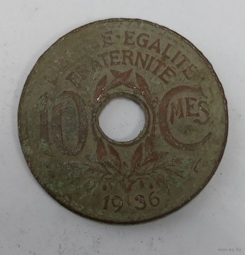10 сантимов 1936
