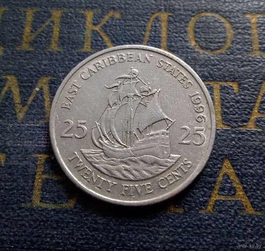 25 центов 1996 Восточные Карибы #01