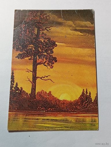 Карманный календарик .  Киев . 1990 года .