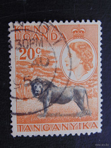 Кения Уганда Танганьика 1954 г. Королева Елизавета II.