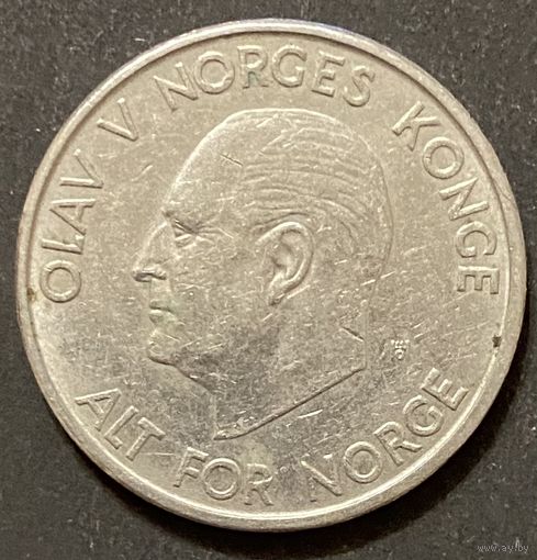 Монета 5 крон 1963 год. Норвегия