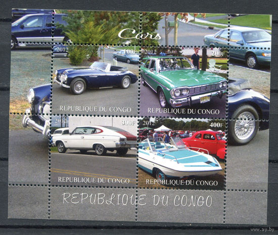 Конго - 2012г. - Автомобили - MNH - 1 малый лист