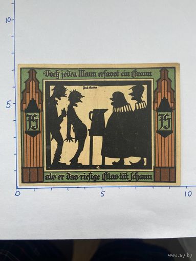 Нодгельд 75 пфеннигов Глахау. Веймарская республика - 0202