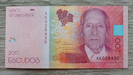 Werty71 Кабо Верде 200 эскудо 2019 UNC банкнота