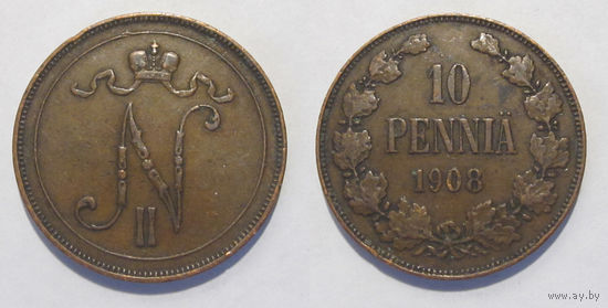 10 пенни 1908