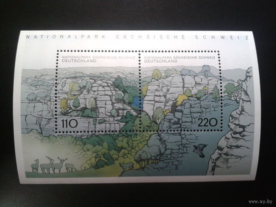 Германия 1998 Нац. парк Саксонская Швейцария** блок Михель-4,5 евро