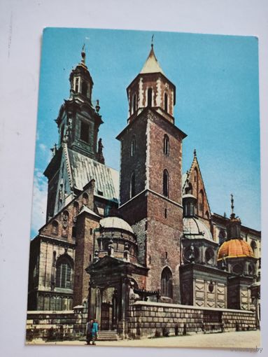 Чистая польская открытка  с видом Кракова, 1969г.