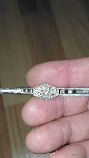 Зажим для галстук серебро 875