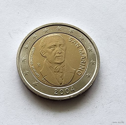 Сан-Марино 2 евро 2004 Бартоломео Боргези. Без буклета