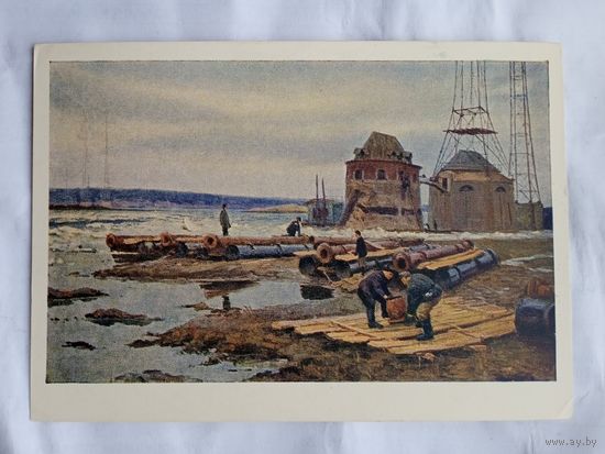 1958. соцреализм. Весна на Оке