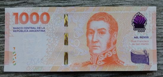 Werty71 Аргентина 1000 песо 2023 UNC банкнота