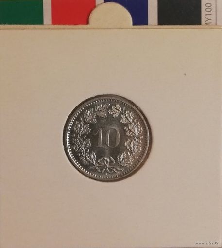 Швейцария 10 раппенов 2009