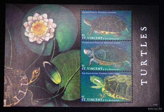2011 Сент-Винсент Гренадины 7027-7029KL Рептилии/Черепахи 7,50 евро