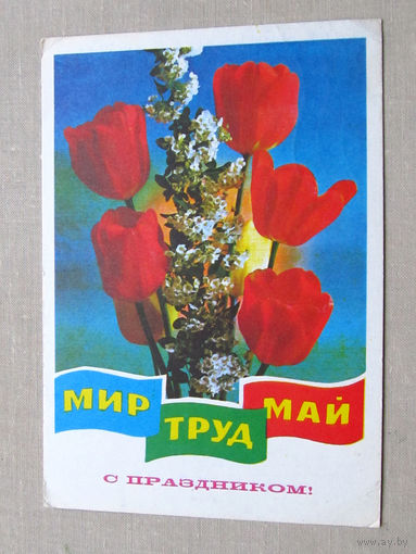 С009-4488 Открытка 1 мая Подписана Прошла почту Художник Ренков 1978